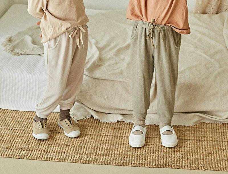 【新作10%OFF】ウエストストリングパンツ・u06398 キッズ【3~8才】【pt】【パンツ ズボン ロングパンツ 長ズボン 