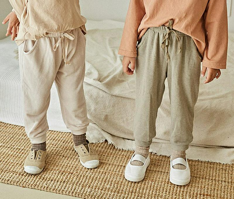 【新作10%OFF】ウエストストリングパンツ・u06398 キッズ【3~8才】【pt】【パンツ ズボン ロングパンツ 長ズボン 