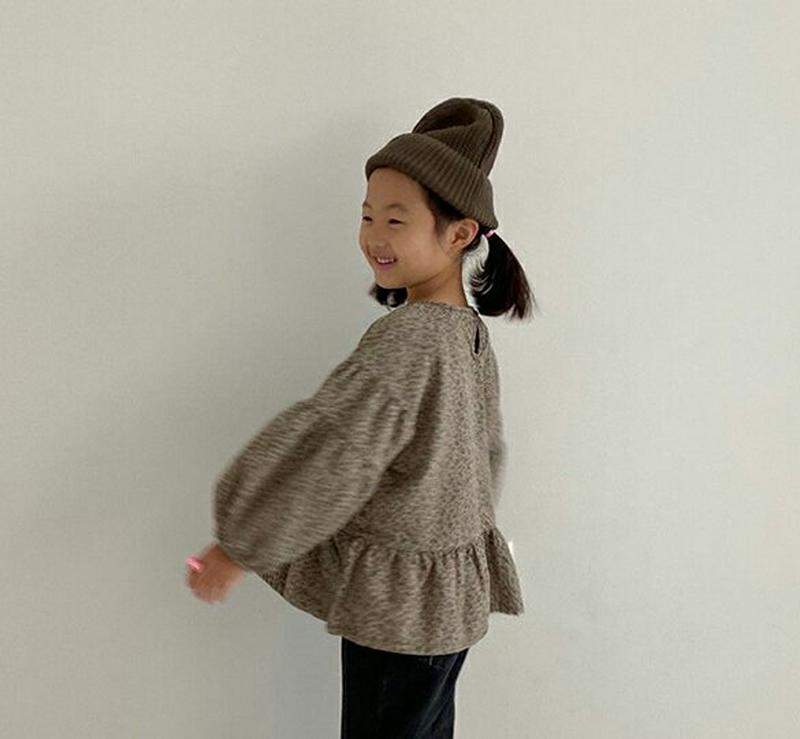 【新作10%OFF】フラワーチュニックブラウス・u06335 キッズ【3~8才】【bl】【トップス ブラウス 長袖 花柄　フラワ