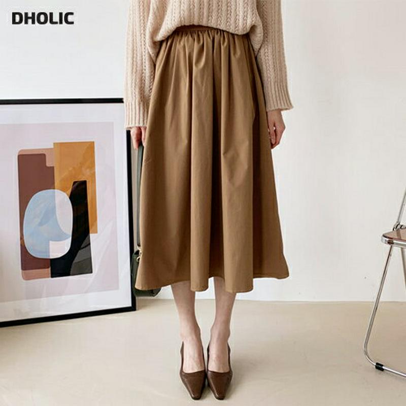 【新作10%OFF】ギャザーロングスカート・全2色・b60837 レディース【sk】【韓国 ファッション ボトムス スカート ロ