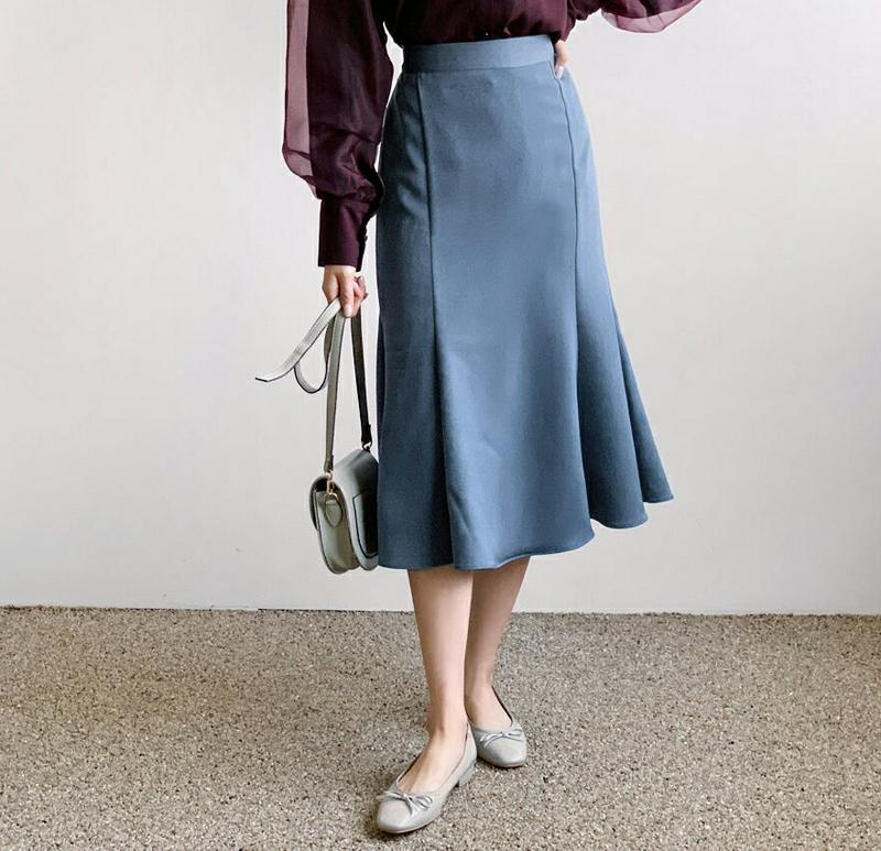 【新作10%OFF】サテンマーメイドスカート・全4色・t60839 レディース【sk】【韓国 ファッション ボトムス スカート 