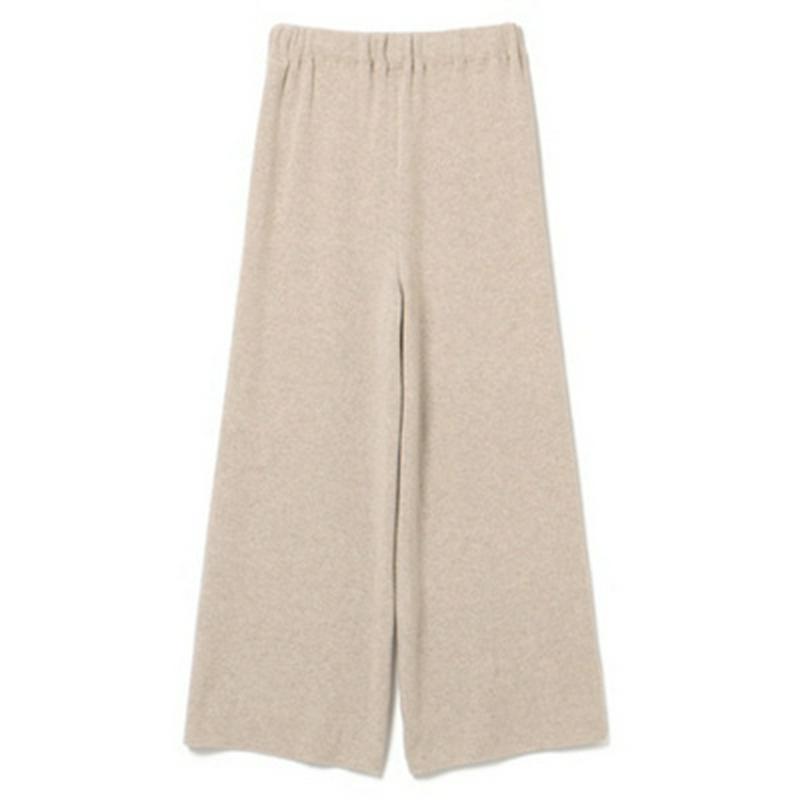 【福田麻琴さん×UTOコラボ】【洗える】カシミヤリラックスニットパンツ