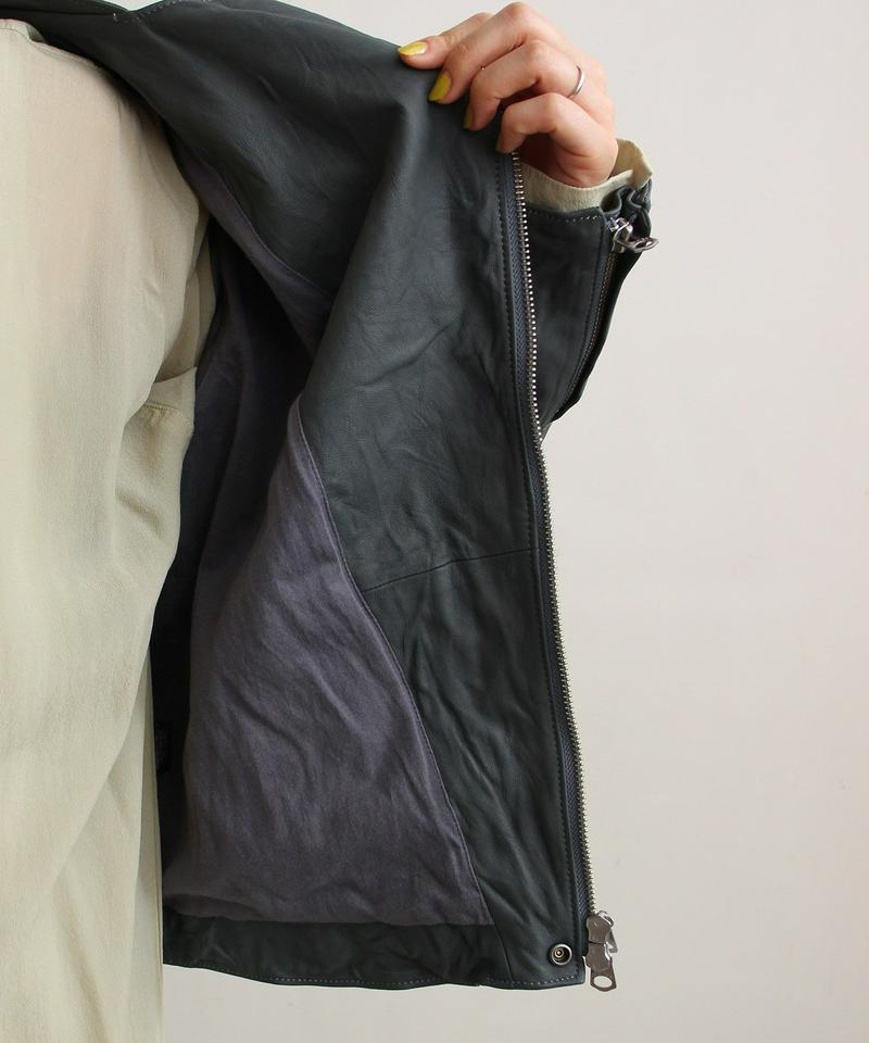〇SHEEP LEATHER ライダースブルゾン（nitca）