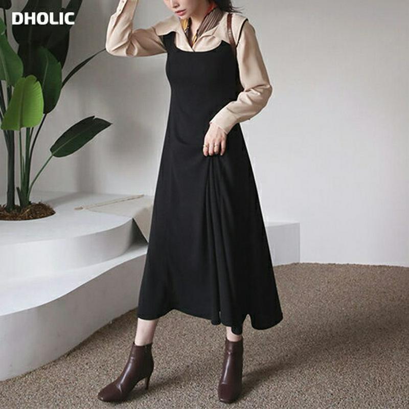 【新作10%OFF】スクエアワンピース・全3色・t64517 レディース【ops】【韓国 ファッション ワンピース ロングワンピ