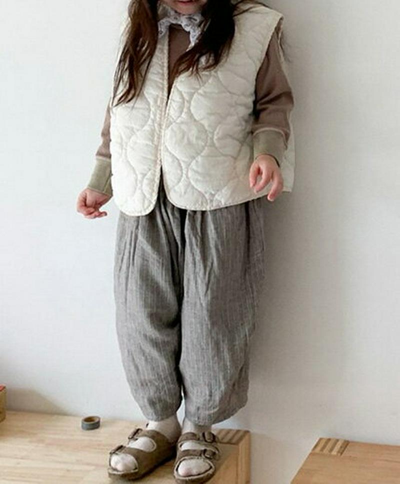【新作10%OFF】ストライプバルーンパンツ・u06963 キッズ【3~8才】【pt】【パンツ ズボン バル—ンパンツ ストライ