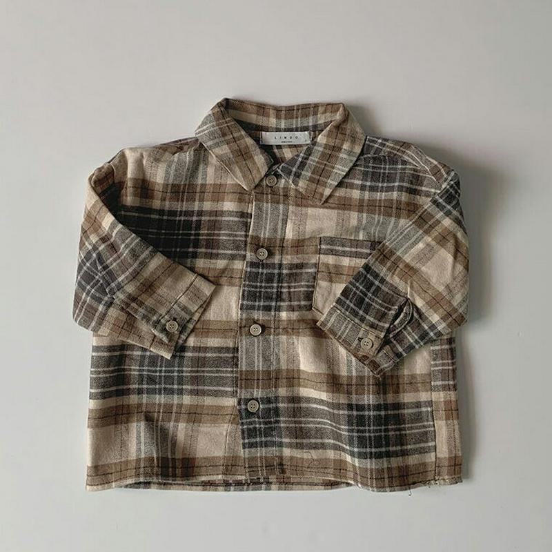 【新作10%OFF】タータンチェックシャツ・u06948 キッズ【3~8才】【bl】【トップス シャツ チェックシャツ チェック
