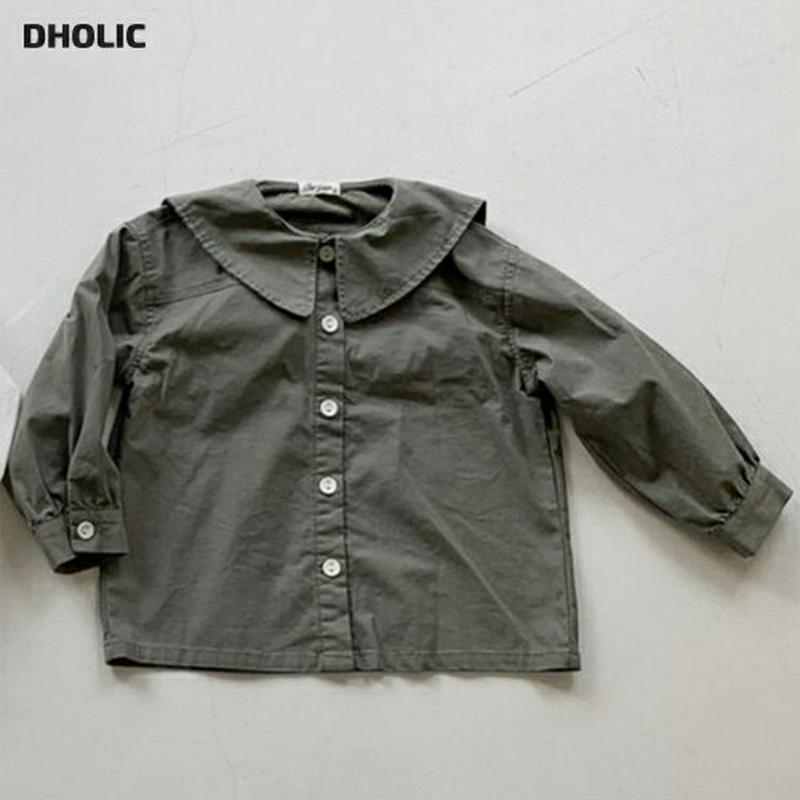【新作10%OFF】セーラーカラーブラウス・u06916 キッズ【3~8才】【bl】【トップス ブラウス 長袖 セーラーカラー 