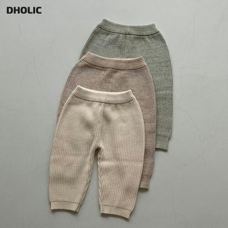 【新作10%OFF】ニットパンツ・u06973 キッズ【3~8才】【pt】【パンツ ズボン ニット ニットパンツ 単色 無地 シ