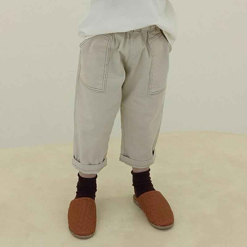 【新作10%OFF】ステッチポケットパンツ・u06951 キッズ【3~8才】【pt】【パンツ ズボン ボトムス ステッチ カジュ