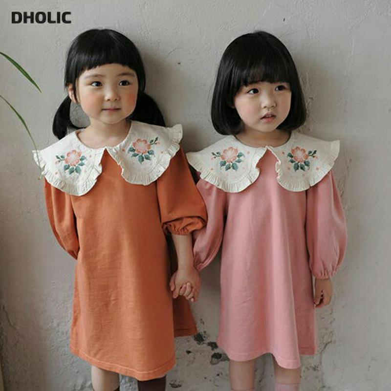 【新作10%OFF】フラワーフリルカラーワンピース・u06577 キッズ【3~8才】【ops】【ワンピース ミディ丈 ミディワン