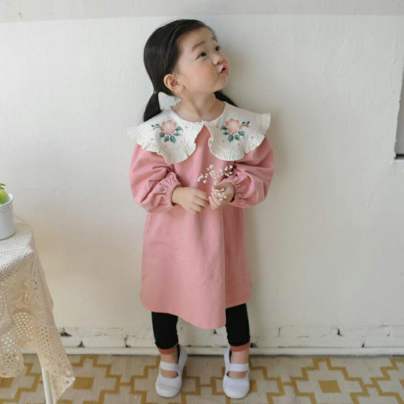 【新作10%OFF】フラワーフリルカラーワンピース・u06577 キッズ【3~8才】【ops】【ワンピース ミディ丈 ミディワン