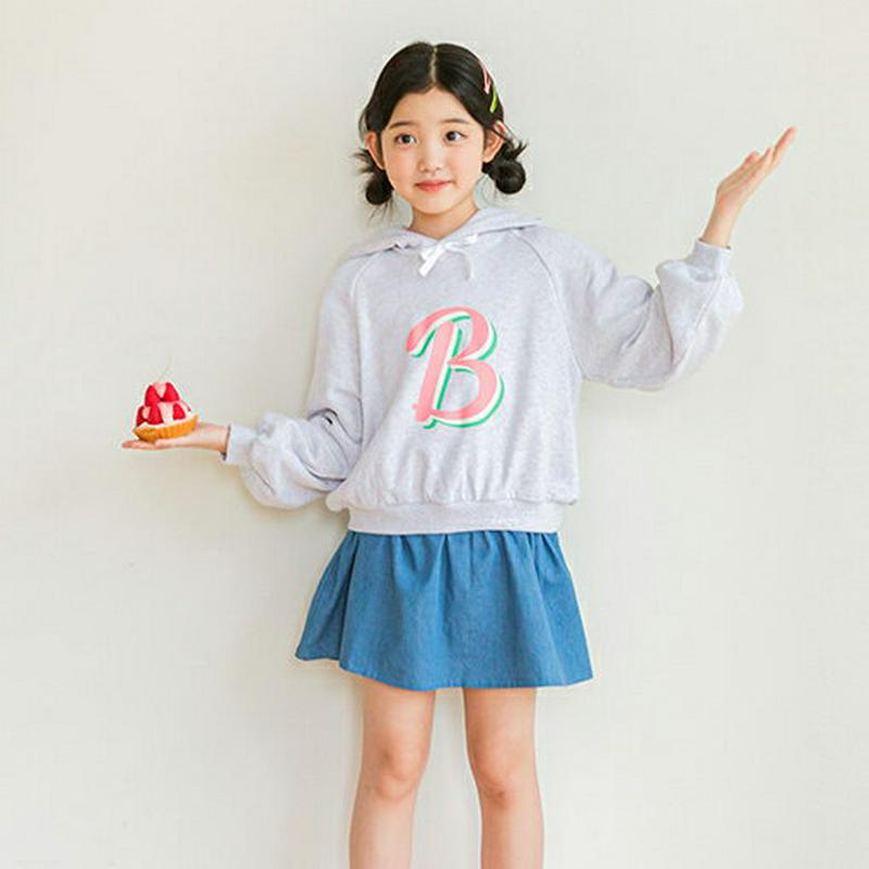 【新作10%OFF】Bフードコンビワンピース・p007008 キッズ【3~8才】【ops】【ワンピース ミニワンピース 長袖 フ