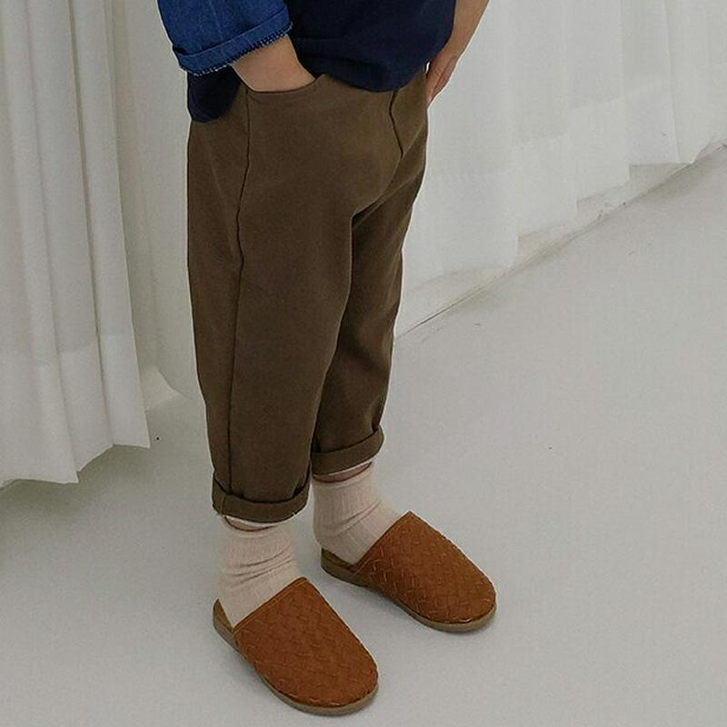 【新作10%OFF】テーパードカラーパンツ・u06978 キッズ【3~8才】【pt】【パンツ ズボン ロングパンツ 長ズボン テ