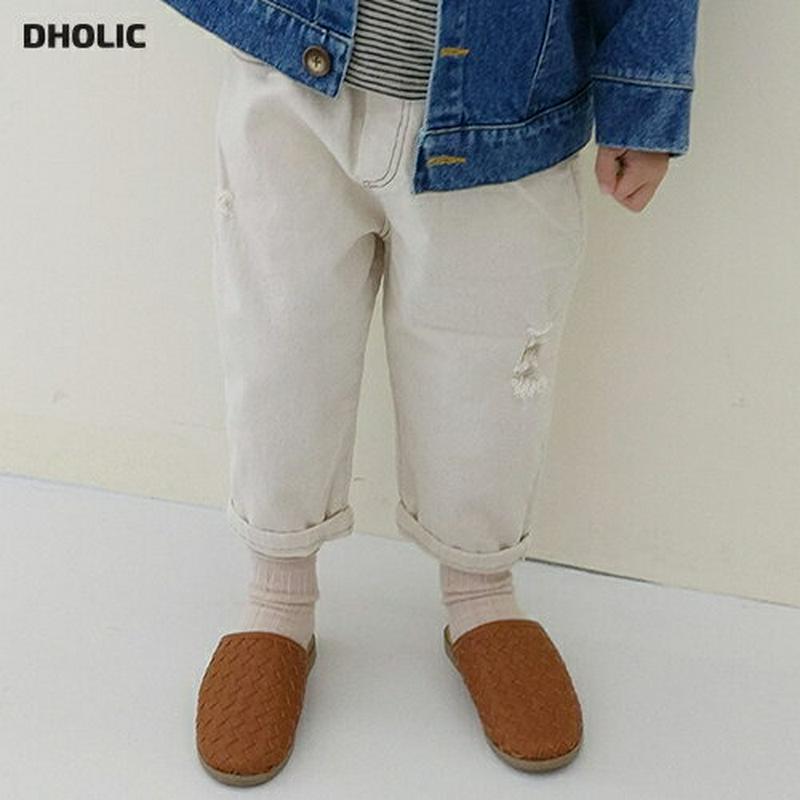 【新作10%OFF】ダメージポイントパンツ・u06936 キッズ【3~8才】【pt】【パンツ ズボン ロングパンツ 長ズボン ダ