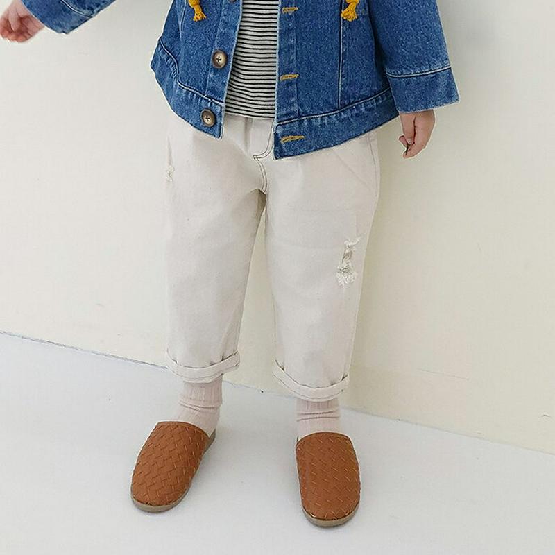 【新作10%OFF】ダメージポイントパンツ・u06936 キッズ【3~8才】【pt】【パンツ ズボン ロングパンツ 長ズボン ダ