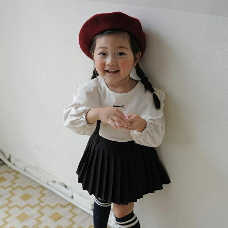 【新作10%OFF】ストラップ付プリーツスカート・u06558 キッズ【3~8才】【sk】【スカート ミニスカート プリーツ プ