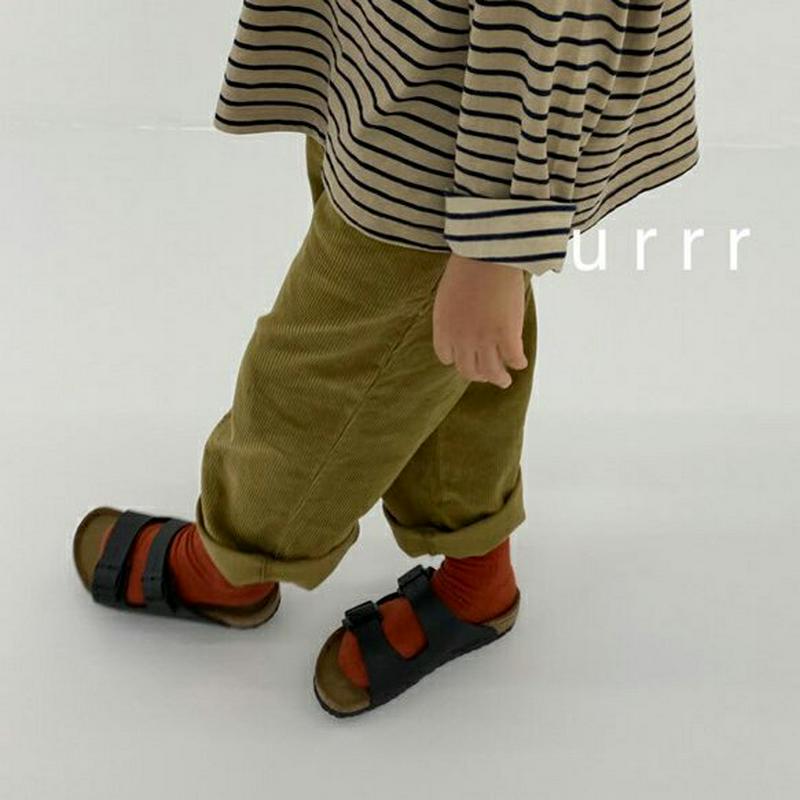 コーデュロイパンツ・u05783 キッズ【3~8才】【pt】【パンツ ズボン ロングパンツ 長ズボン コーデュロイ シンプル カ
