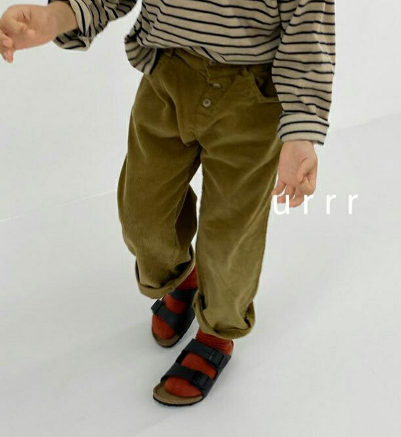コーデュロイパンツ・u05783 キッズ【3~8才】【pt】【パンツ ズボン ロングパンツ 長ズボン コーデュロイ シンプル カ