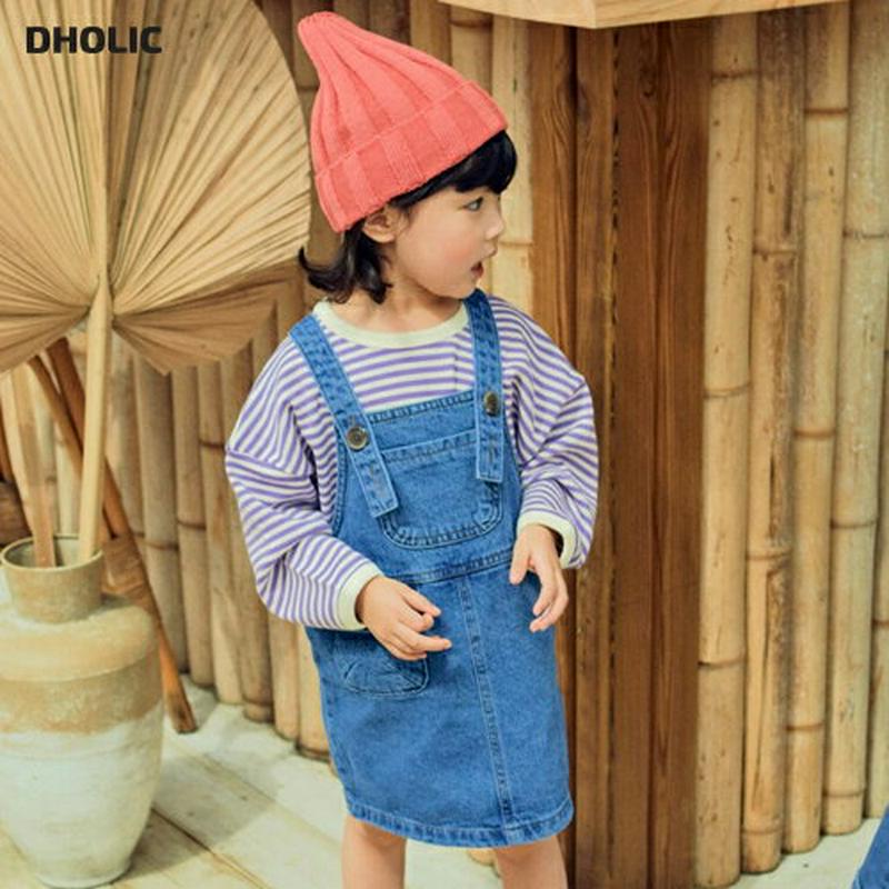 デニムサロペットスカート・u06692 キッズ【3~8才】【sk】【サロペット デニム デニムサロペット スカート カジュアル 