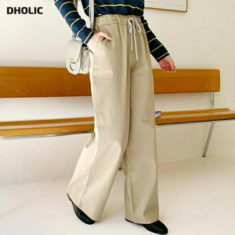 ウエストストレッチパンツ・全3色・t61155 レディース【pt】【韓国 ファッション ボトムス ズボン パンツ ロングパンツ 
