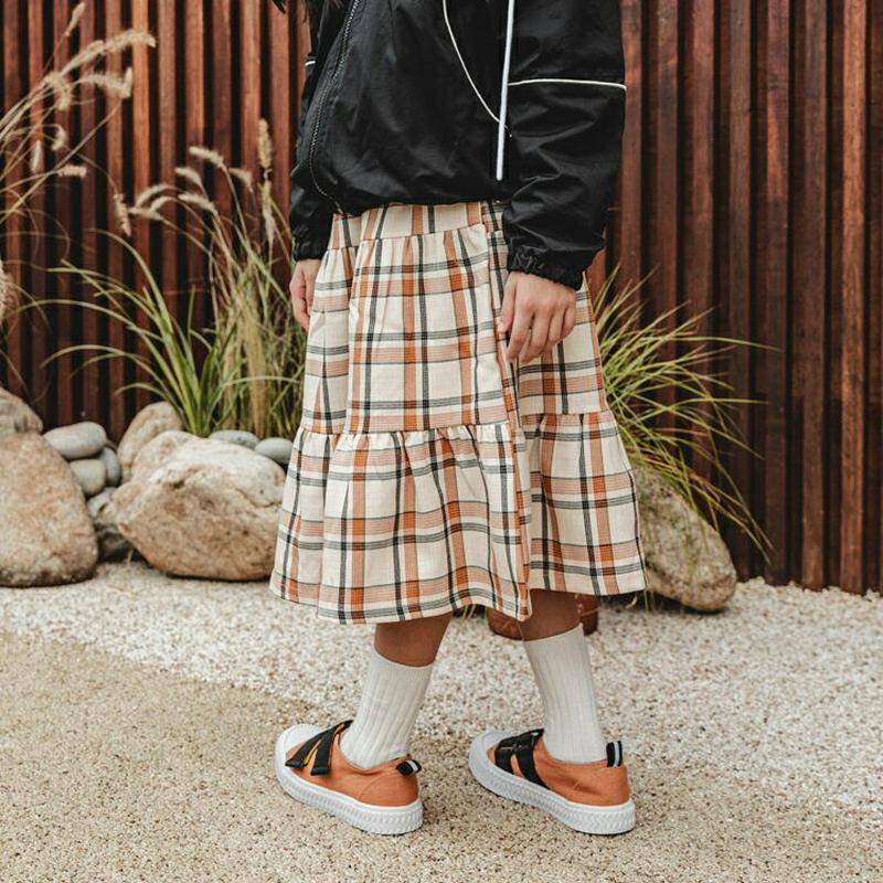 【新作10%OFF】チェックティアードスカート・u06623 キッズ【3~8才】【sk】【スカート ロング ロングスカート チェ