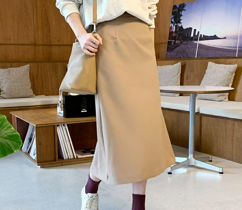 【新作10%OFF】Aラインロングスカート・全2色・t55975 レディース【sk】【韓国 ファッション ボトムス スカート ロ