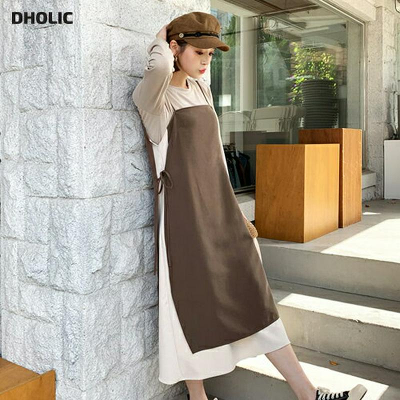 【新作10%OFF】サイド配色ノースリワンピース・全3色・t55990 レディース【ops】【韓国 ファッション ワンピース ロ