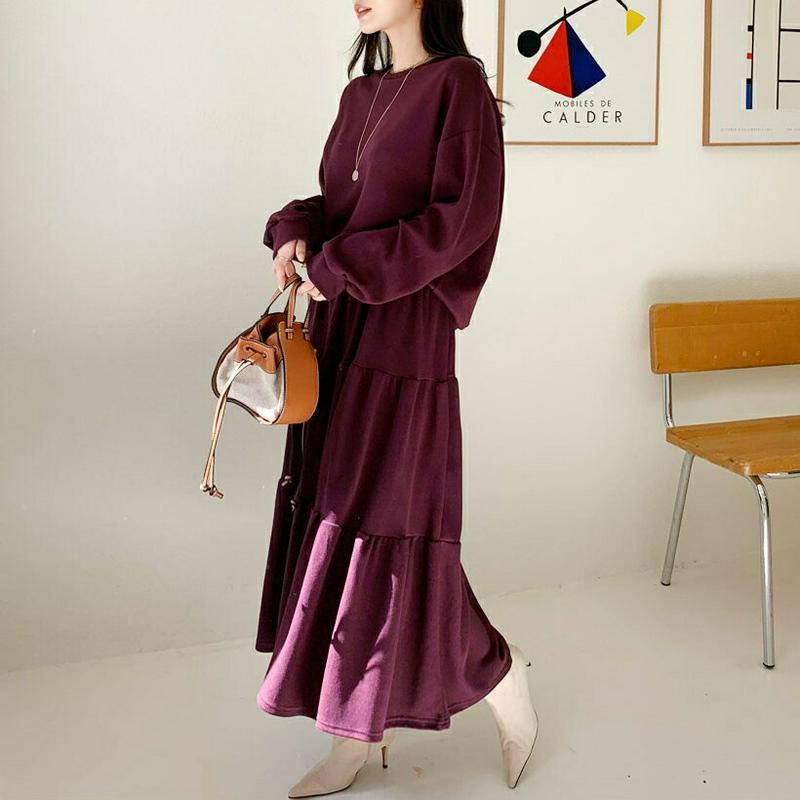 【新作10%OFF】スウェット&ティアードスカートSET・全3色・b64426 レディース【ops】【韓国 ファッション セット