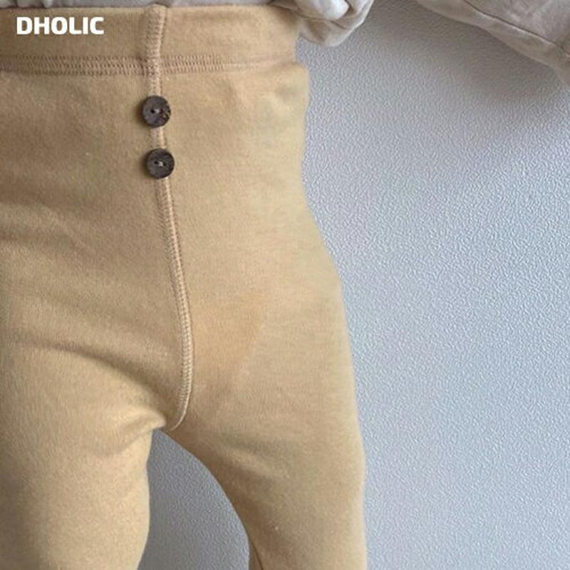 【只今10%OFF】ボタンポイントレギンス u07732 キッズ 【3~8才】【pt】【韓国 ファッション ボトムス レギンス 