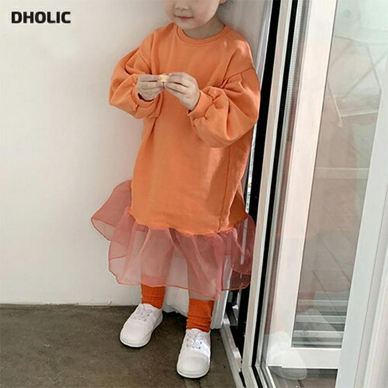 【只今10%OFF】シフォンへムワンピース u07104 キッズ 【3~8才】【ops】【韓国 ファッション ワンピース ロング