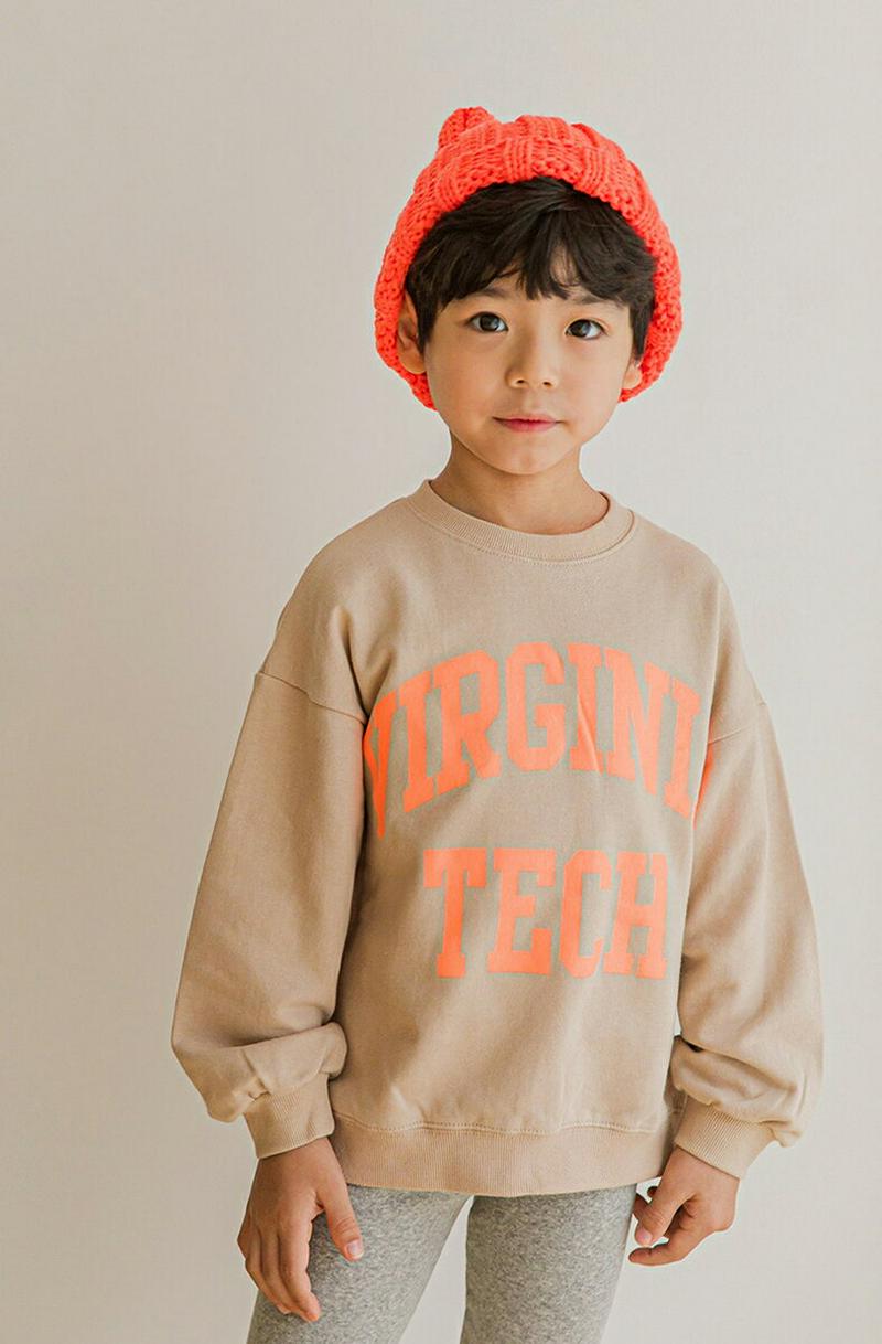 【只今10%OFF】VIRGINIA TECHスウェット u06594 キッズ 【3~8才】【tops】【韓国 ファッション ト