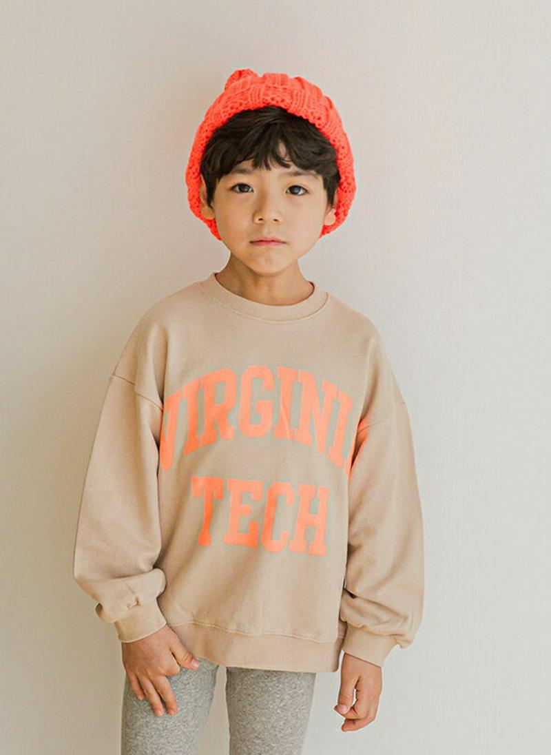 【只今10%OFF】VIRGINIA TECHスウェット u06594 キッズ 【3~8才】【tops】【韓国 ファッション ト
