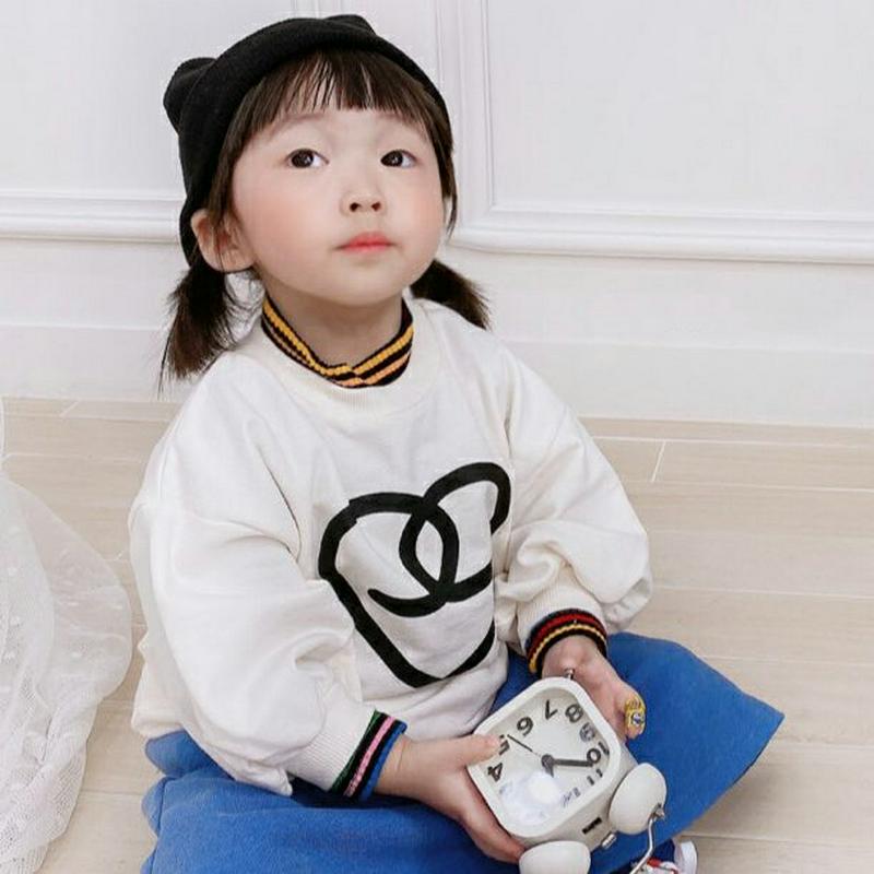 【只今10%OFF】ハートスウェット u07605 キッズ 【3~8才】【tops】【韓国 ファッション トップス スウェット 