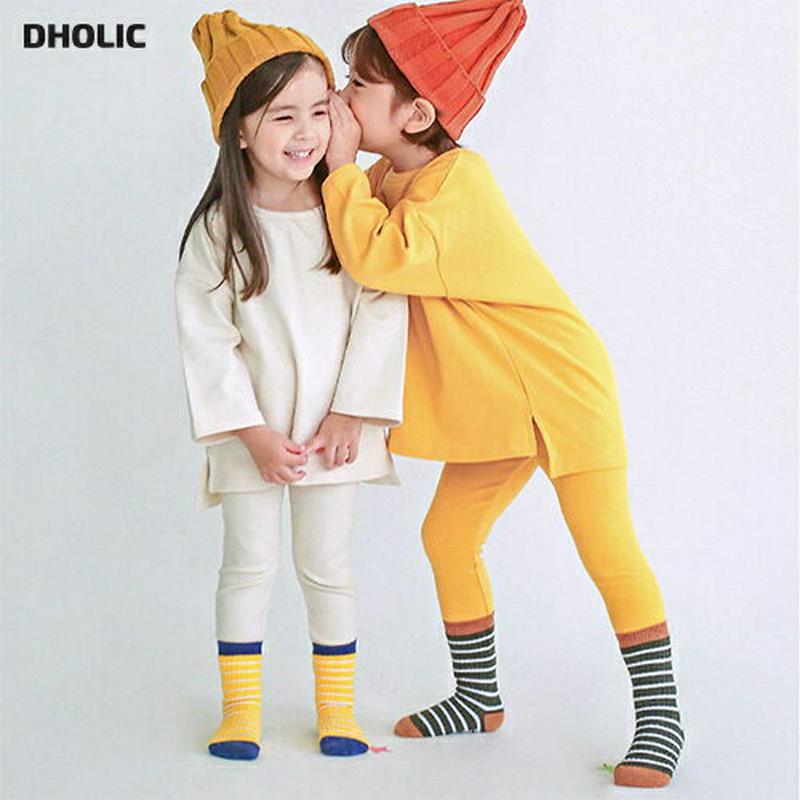 スリットTシャツ&レギンスSET p007640 キッズ 【3~8才】【SET】【韓国 ファッション セットアップ Tシャツ ロンT カットソー ラウンドネック 長袖 ルーズ ゆったり レギンス 無地 ユニセックスキッズ 子供 子供用 幼稚園 通学 通園 春 秋 冬】【KIDS】