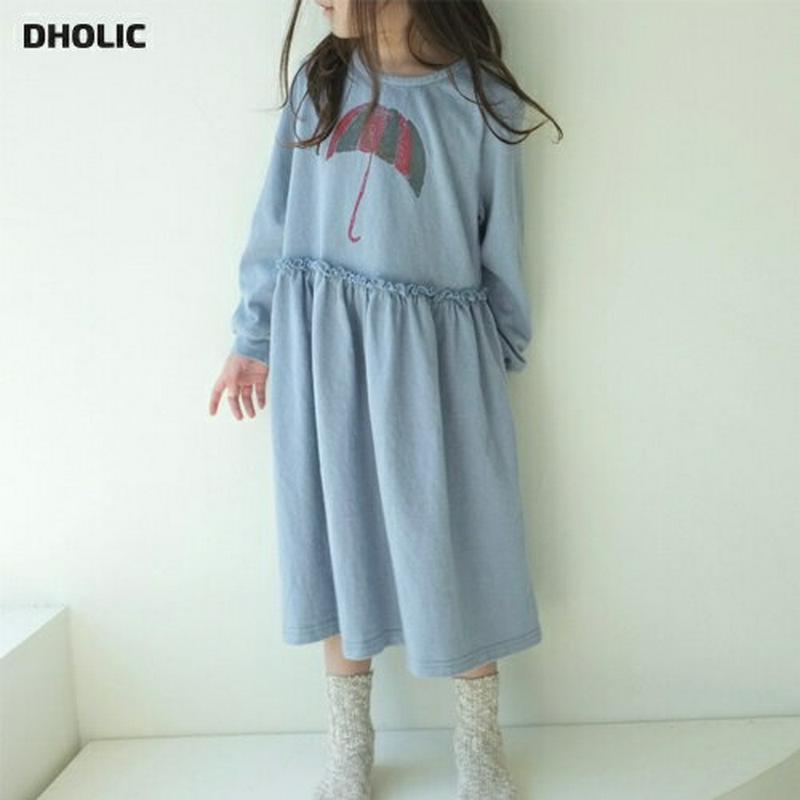 【只今10%OFF】アンブレラワンピース u07200 キッズ 【3~8才】【ops】【韓国 ファッション ワンピース ロング 
