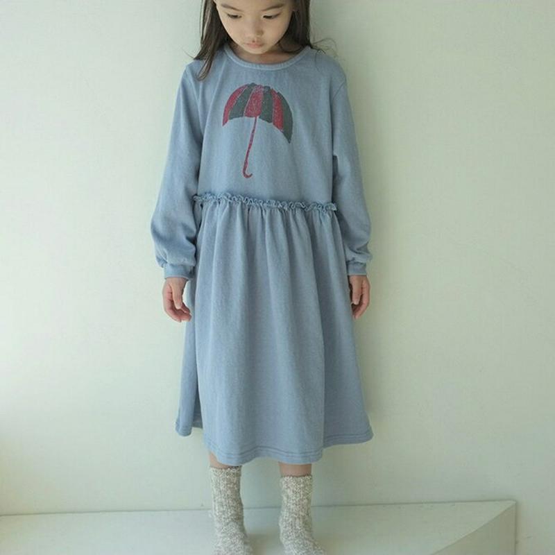 【只今10%OFF】アンブレラワンピース u07200 キッズ 【3~8才】【ops】【韓国 ファッション ワンピース ロング 