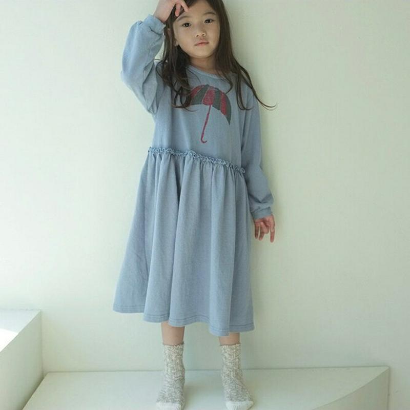 【只今10%OFF】アンブレラワンピース u07200 キッズ 【3~8才】【ops】【韓国 ファッション ワンピース ロング 