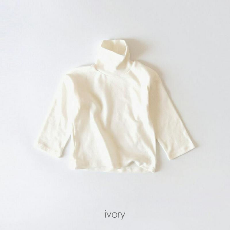 【只今10%OFF】ハイネックTシャツ u07701 キッズ 【3~8才】【tops】【韓国 ファッション トップス Tシャツ 