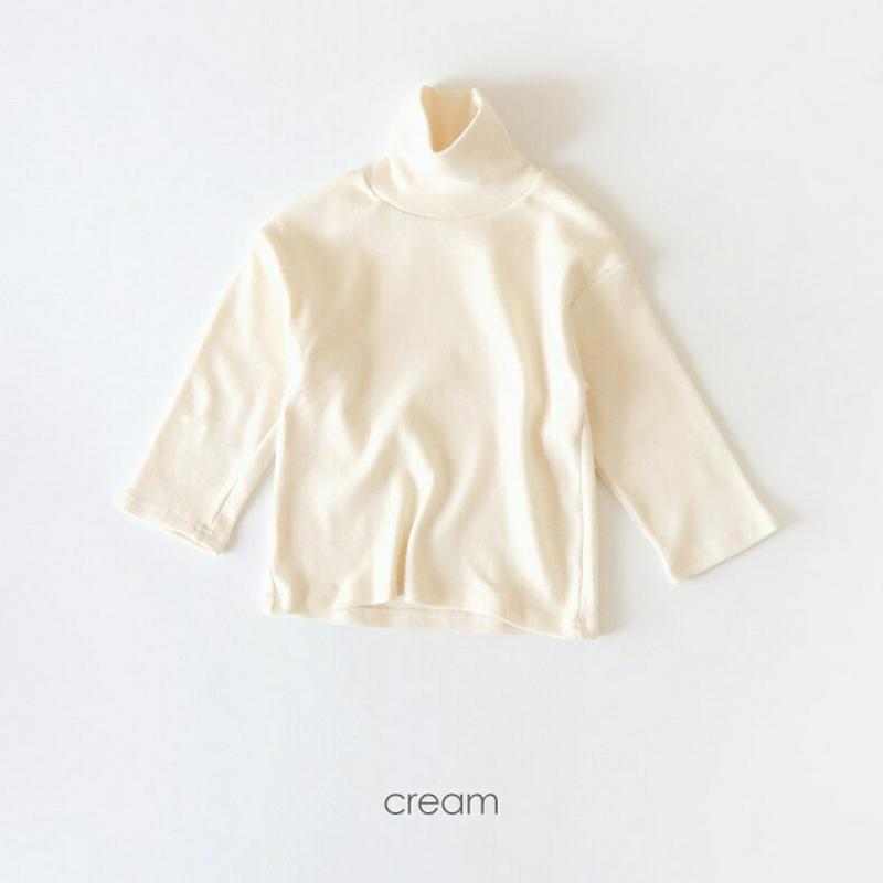 【只今10%OFF】ハイネックTシャツ u07701 キッズ 【3~8才】【tops】【韓国 ファッション トップス Tシャツ 