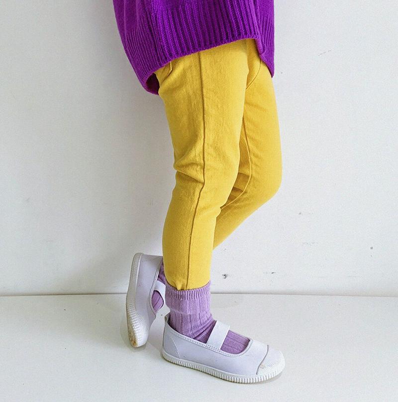スリムカラーパンツ・u06164 キッズ【3~8才】【pt】【パンツ ズボン ロングパンツ 長ズボン スリム スキニー カラーパ