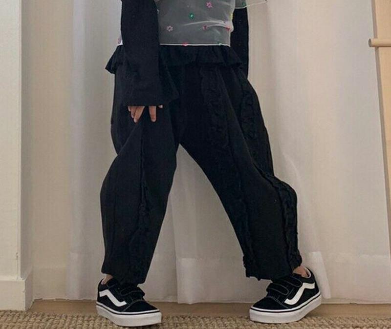 【キッズ10%OFF】フリルパンツ・u07212 キッズ【3~8才】【pt】【ボトムス パンツ ズボン ロングパンツ ワイドパン