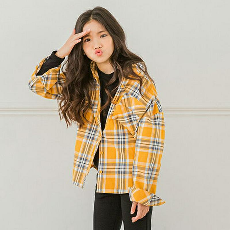 【キッズ10%OFF】タータンチェックシャツ・p007190 キッズ【3~8才】【bl】【トップス シャツ 長袖 チェック柄 タ