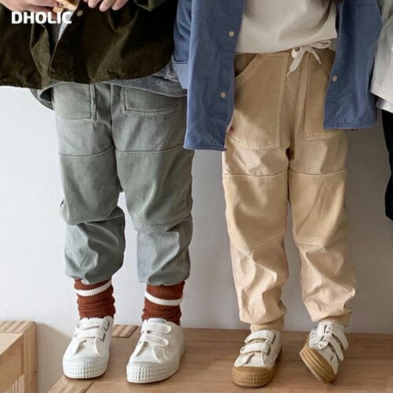 【キッズ10%OFF】切替ラインジョガーパンツ u07167 キッズ 【3~8才】【pt】【韓国 ファッション ボトムス パンツ