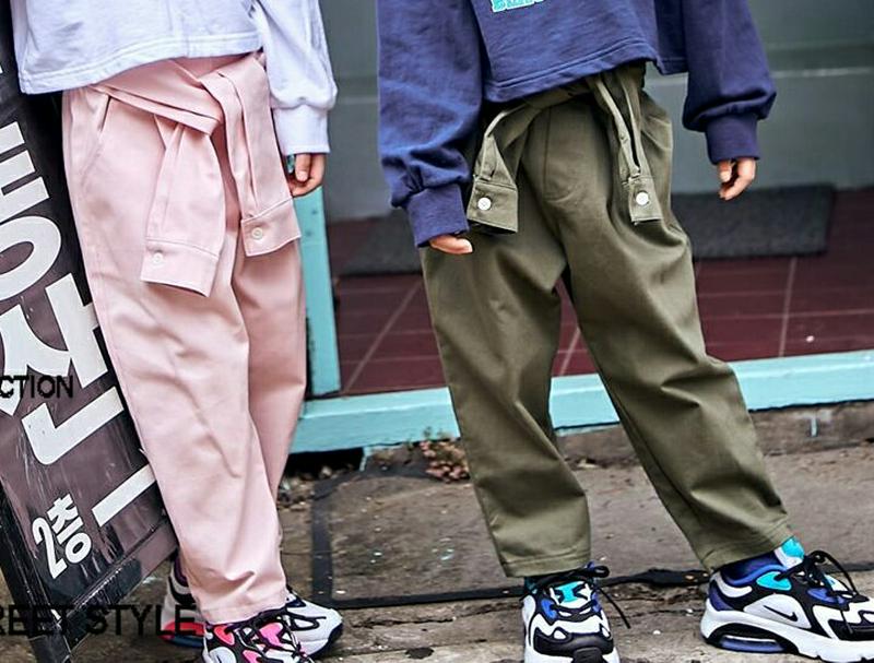 【キッズ10%OFF】ウエストタイパンツ・u06456 キッズ【3~8才】【pt】【ボトムス パンツ ズボン ロングパンツ 長ズ