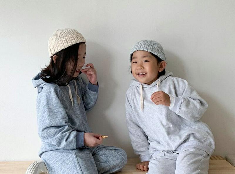 【キッズ10%OFF】マフポケットフーディ u07147 キッズ 【3~8才】【tops】【韓国 ファッション トップス フード