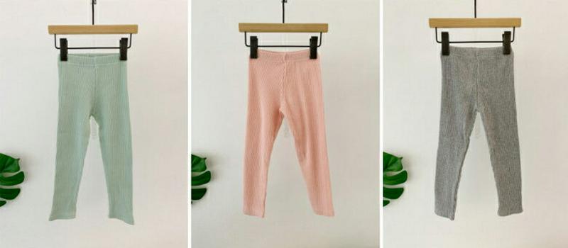 リブレギンス・p007091 キッズ【3~8才】【pt】【レギンス リブレギンス リブ パンツ ズボン 単色 無地 シンプル ベーシック カジュアル パステル 女の子 男の子 春 秋 韓国 韓国子供服 子供 こども 子供服 こども服】【KIDS】