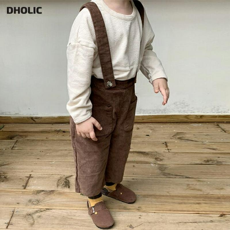 【キッズ10%OFF】コーデュロイサスペンダーパンツ・u07086 キッズ【3~8才】【pt】【サスペンダー パンツ ズボン ロ