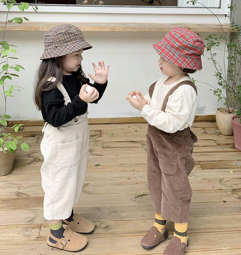 【キッズ10%OFF】コーデュロイサスペンダーパンツ・u07086 キッズ【3~8才】【pt】【サスペンダー パンツ ズボン ロ