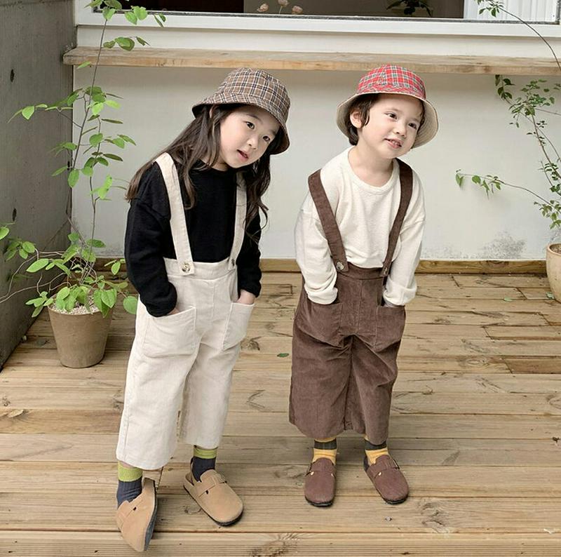 【キッズ10%OFF】コーデュロイサスペンダーパンツ・u07086 キッズ【3~8才】【pt】【サスペンダー パンツ ズボン ロ