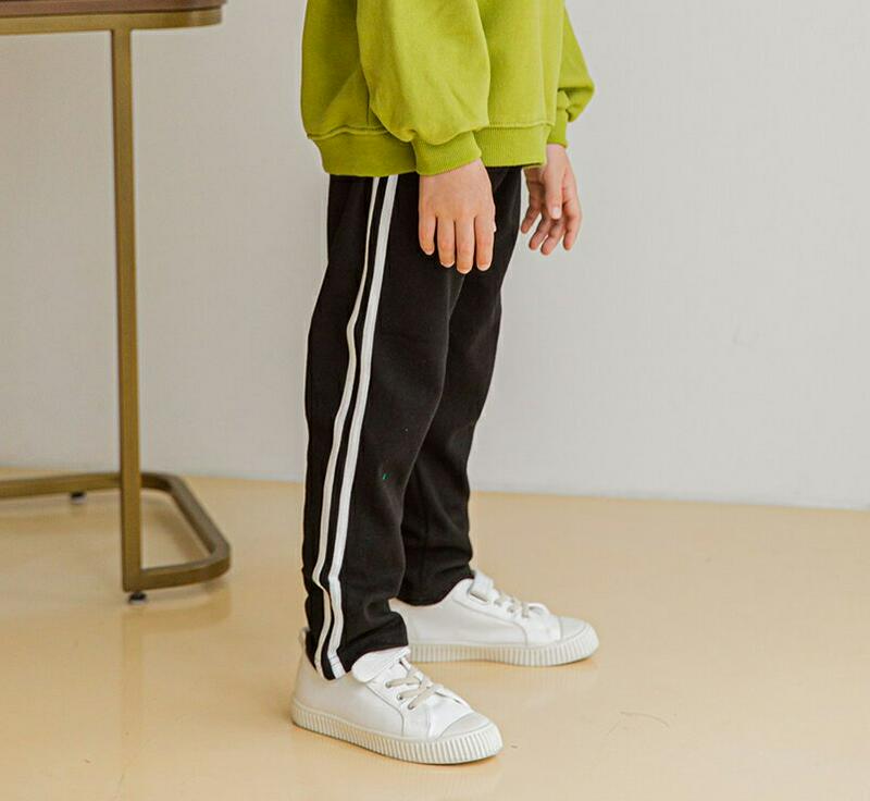 【キッズ10%OFF】ダブルラインパンツ・u06591 キッズ【3~8才】【pt】【パンツ ズボン ロングパンツ 長ズボン ダブ